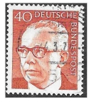 Stamps Germany -  1032 - Gustav Walter Heinemann