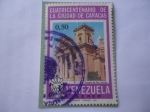 Sellos de America - Venezuela -  Cuatricentenario de la Ciudad de Caracas, 1697-1967 - Templo de Santa Teresa