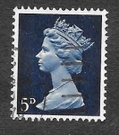 Stamps United Kingdom -  MH8 - Reina Isabel II del Reino Unido