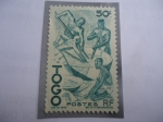 Stamps Togo -  Nativos- extracción del Aceite de Palma