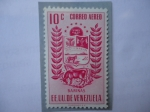 Stamps Venezuela -  E.E.U.U.U. de Venezuela - Estado Barinas - Escudo de Armas - Ganadería - Agricultura.