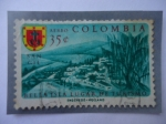 Sellos de America - Colombia -  Escudo de Arma - Vista de San Gil- 