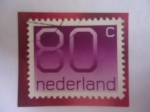 Stamps Netherlands -  Numeral - 80 Céntimo Holandés.