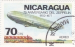 Sellos de America - Nicaragua -  75 ANIVERSARO DEL ZEPEPLIN 