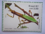 Stamps Brazil -  Louva-A-Deus - Zoolea - Lopiceps Olivier