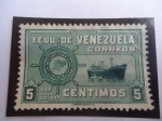 Stamps Venezuela -  E.E.U.U. de Venezuela - Flota Mercante Gran Colombiana . 5 de Julio de 1947.