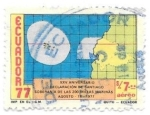 Stamps Ecuador -  MAPA