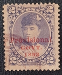 Sellos del Mundo : America : Estados_Unidos : 1893 Hawaii - Provisional administration-red print