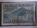 Stamps Venezuela -  Velódromo Nacional - III Juegos Deportivos Bolivarianos, Diciembre 1951 