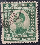 Sellos de Europa - Yugoslavia -   Crown Prince Alexander, 5 paras, 1921