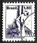 Sellos de America - Brasil -  Profesiones - cortador de carnauba 