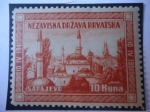 Stamps Croatia -  Sarajevo-Nezavisna Drzava Hrvatska (1941-1951)  Aniversario.