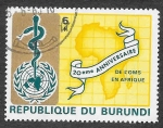 Sellos de Africa - Burundi -  269 - XX Aniversario de WHO en África