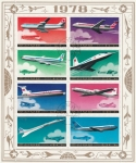 Stamps North Korea -  Aviación