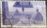 Stamps Italy -  Scott#482 intercambio 0,20 usd, 5 liras 1946