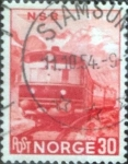 Stamps Norway -  Scott#332 , intercambio 0,20 usd.  30 ore 1954