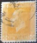 Stamps New Zealand -  Scott#163 , intercambio 0,20 usd. 2 D. 1916