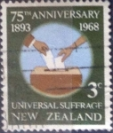 Stamps New Zealand -  Scott#412 , intercambio 0,20 usd. 3 cents. 1968