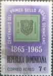 Stamps Dominican Republic -  Scott#C142 , hbr intercambio 0,20 usd. 7 cents. 1965