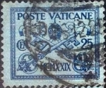 Stamps Vatican City -  Scott#4 , intercambio 0,45 usd. 25 cents. 1929