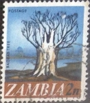 Stamps Zambia -  Scott#40 , intercambio 0,20 usd. 2 ngwee. 1968