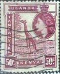 Sellos del Mundo : Africa : Kenya : Scott#110 , intercambio 0,20 usd. 50 cents. 1954