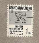 Stamps Czechoslovakia -  50 Aniv. de la Organización Internacional del trabajo