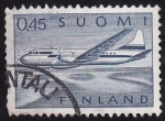 Stamps Europe - Finland -  Avion en vuelo