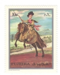Stamps United Arab Emirates -  Velazquez. Principe Baltasar a caballo