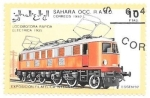 Stamps Morocco -  trenes