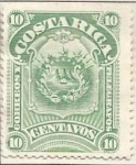 Sellos del Mundo : America : Costa_Rica : Escudo de Armas (1892)