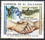 Stamps El Salvador -  VISITA  PRESIDENTE  DE  MÉXICO  Lic.  CARLOS  SALINAS  DE  GORTARI