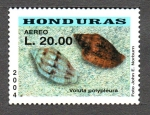 Stamps Honduras -  CONCHAS  MARINAS.  VOLUTA  POLYPLEURA.