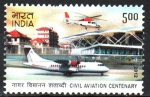 Stamps India -  CENTENARIO  DE  LA  AVIACIÓN  CIVIL.  TERMINAL.