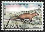 Stamps Spain -  Fauna hispanica - Meloncillo