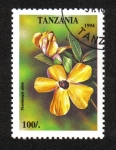 Sellos de Africa - Tanzania -  Flores Tropicales