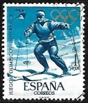 Stamps Spain -  Juegos Olimpicos -Tokio 1964 - Esqui