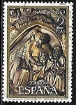 Sellos de Europa - Espa�a -  Navidad 1969 - Nacimiento - Catedral de Gerona