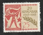 Sellos de Europa - Yugoslavia -  960 - 20 Anivº de la nueva Yugoslavia