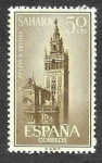 Stamps Spain -  215 - La Giralda de Sevilla (Sahara Español)