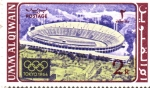 Stamps United Arab Emirates -  JUEGOS  OLÍMPICOS  TOKYO.  ESTADIO.