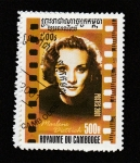 Stamps Cambodia -  Marlene Dietrich