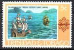 Sellos del Mundo : America : Trinidad_y_Tobago : COLÓN  NAVEGANDO  POR  LAS  BOCAS.  PINTURA DE  A.  CAMPS-CAMPINS.