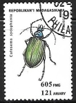 Stamps Madagascar -  Insectos - Calosoma sycophanta