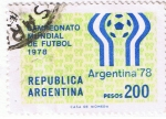 Sellos de America - Argentina -  Campeonato Mundial de Futbol 1978