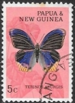 Stamps Papua New Guinea -  mariposas
