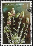 Stamps Spain -  Flora - Teucrium Lanigerum