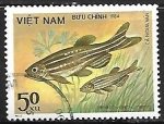 Stamps Vietnam -  Peces - Brachydanio rerio