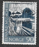 Sellos de Europa - Noruega -  449 - Pinturas de Edvard Munch