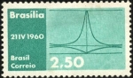 Stamps Brazil -  Inauguración Brasilia. Palacio del Planalto.